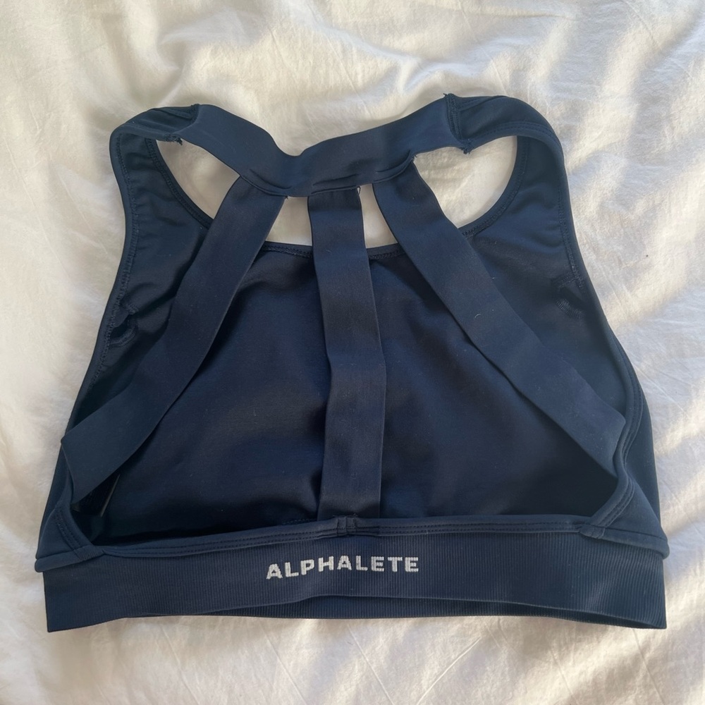 NWOT DISCONTINUED - Alphalete Trinity Bra Tuxedo Blue - Size M